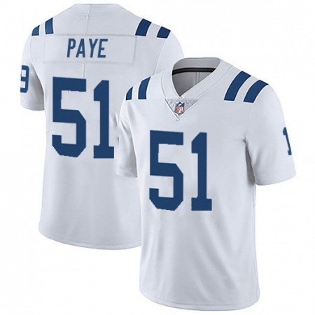 Men's Indianapolis Colts #51 Kwity Paye White 2021 Vapor Untouchable Limited Stitched Jersey