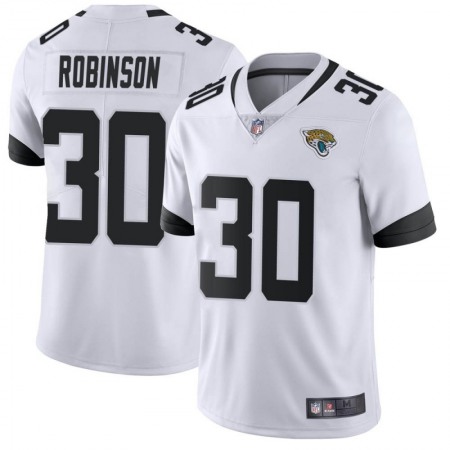 Men's Jacksonville Jaguars #30 James Robinson White Vapor Untouchable Limited Stitched Jersey