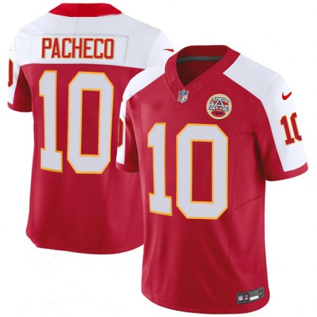 Men's Kansas City Chiefs #10 Isiah Pacheco Red/White 2023 F.U.S.E. Vapor Untouchable Limited Stitched Jersey