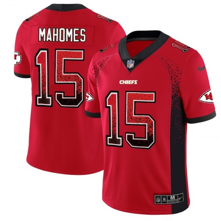 Men's Kansas City Chiefs #15 Patrick Mahomes Red 2018 Drift Fashion Color Rush Limited Stitched NFL Jersey