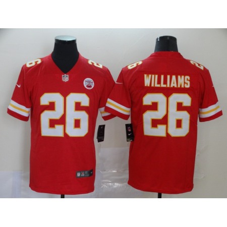 Men's Kansas City Chiefs #26 Damien Williams Red Vapor Untouchable Limited Stitched NFL Jersey