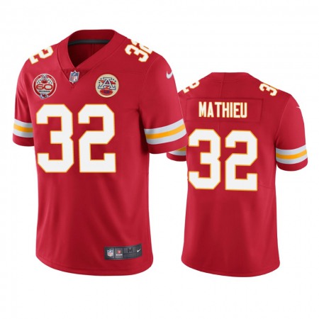 Men's Kansas City Chiefs #32 Tyrann Mathieu Red 2019 60th Anniversary Limited Stitched NFL Jersey