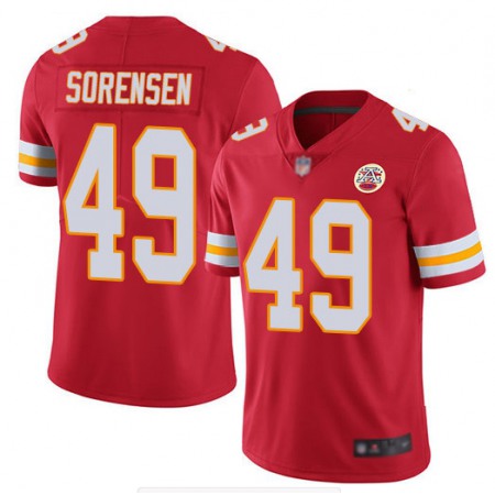 Men's Kansas City Chiefs #49 Daniel Sorensen Red Vapor Untouchable Limited Stitched NFL Jersey