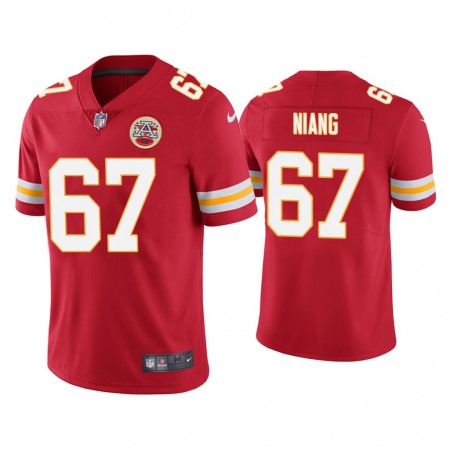 Men's Kansas City Chiefs #67 Lucas Niang Red Vapor Untouchable Limited Stitched Jersey