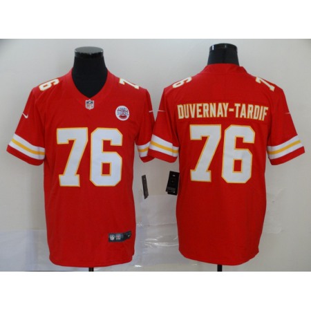 Men's Kansas City Chiefs #76 Laurent Duvernay-Tardif Red Vapor Untouchable Limited Stitched NFL Jersey
