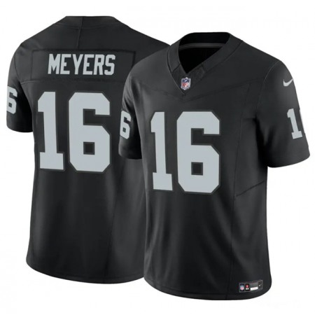 Men's Las Vegas Raiders #16 Jakobi Meyers Black 2023 F.U.S.E Vapor Untouchable Stitched Football Jersey