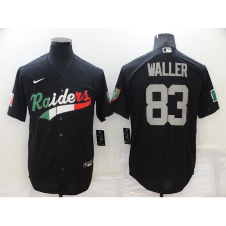 Men's Las Vegas Raiders #83 Darren Waller Black Mexico Stitched Jersey