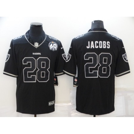 Men's Las Vegas Raiders #28 Josh Jacobs Black Shadow Vapor Limited Stitched Jersey