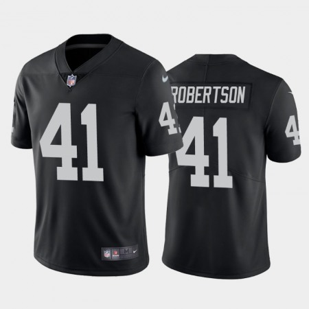Men's Las Vegas Raiders #41 Amik Robertson Black Vapor Untouchable Limited Stitched Jersey