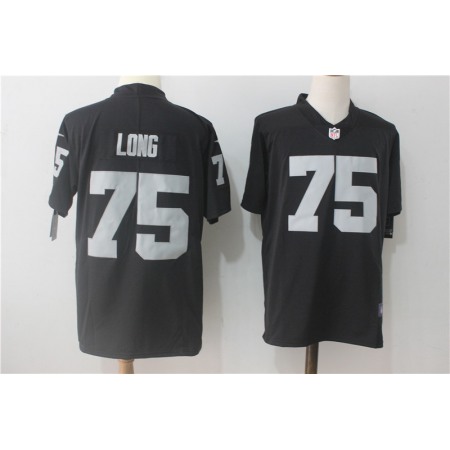 Men's Nike Oakland Raiders #75 Howie Long Black Team Color Stitched NFL Vapor Untouchable Limited Jersey