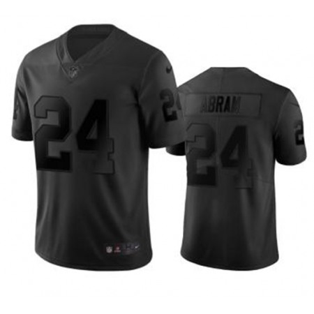 Men's Oakland Raiders #24 Johnathan Abram Black City Edition Limited Stitched Jersey