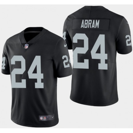 Men's Oakland Raiders #24 Johnathan Abram Black Vapor Untouchable Limited NFL Stitched Jersey