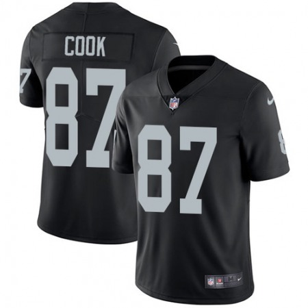 Men's Oakland Raiders #87 Jared Cook Black Vapor Untouchable Limited NFL Stitched Jersey