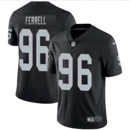 Men's Oakland Raiders #96 Clelin Ferrell Black Vapor Untouchable Limited Stitched NFL Jersey
