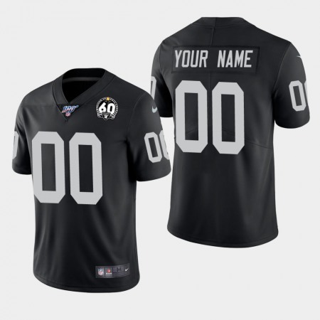Men's Raiders ACTIVE PLAYER Black 2019 100th Season With 60 Patch Vapor Limited Stitched NFL Jersey