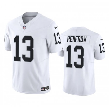 Men's Las Vegas Raiders #13 Hunter Renfrow White 2023 F.U.S.E Vapor Untouchable Stitched Football Jersey