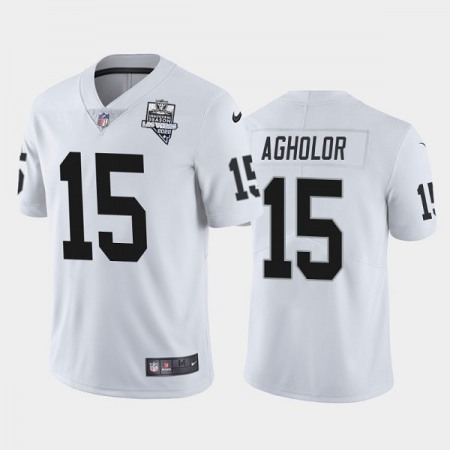 Men's Las Vegas Raiders #15 Nelson Agholor White 2020 Inaugural Season Vapor Limited Stitched Jersey