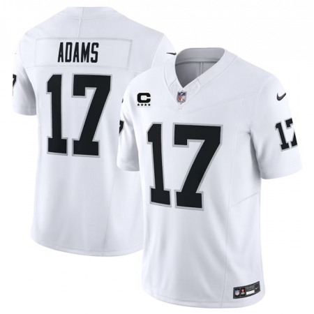 Men's Las Vegas Raiders #17 Davante Adams White 2023 F.U.S.E With 4-Star C Patch Vapor Untouchable Stitched Football Jersey