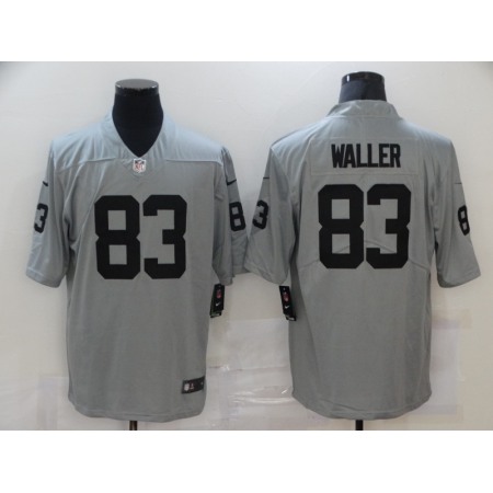 Men's Las Vegas Raiders #83 Darren Waller Grey Limited Stitched Jersey