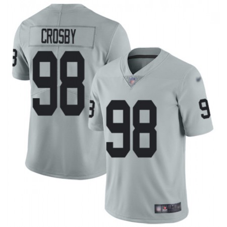 Men's Las Vegas Raiders #98 Maxx Crosby Grey Vapor Untouchable Limited Stitched Jersey