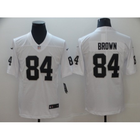 Men's Oakland Raiders #84 Antonio Brown White Vapor Untouchable Limited Stitched NFL Jersey