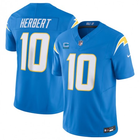 Men's Los Angeles Chargers #10 Justin Herbert Light Blue 2023 F.U.S.E. With 3-Star C Patch Vapor Untouchable Limited Stitched Jersey