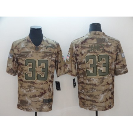 Men's Los Angeles Chargers #33 Derwin James 2018 Camo Salute To Service Limited Stitched NFL Jersey