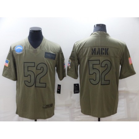 Men's Los Angeles Chargers #52 Khalil Mack Camo Salute To Service Limited Stitched Jersey