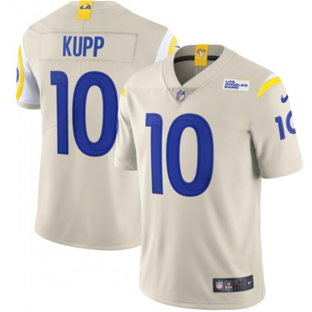 Men's Los Angeles Rams #10 Cooper Kupp 2020 Bone Vapor Limited Stitched Jersey
