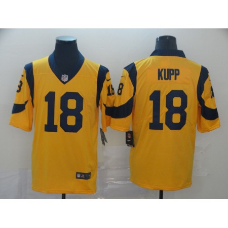 Men's Los Angeles Rams #18 Cooper Kupp Gold 2019 Vapor Untouchable Limited Stitched NFL Jersey