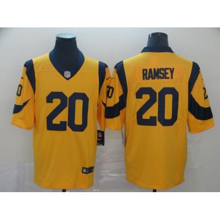 Men's Los Angeles Rams #20 Jalen Ramsey Gold Vapor Untouchable Limited Stitched Jersey