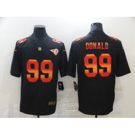 Men's Los Angeles Rams #99 Aaron Donald 2020 Black Fashion Limited Stitched Jersey
