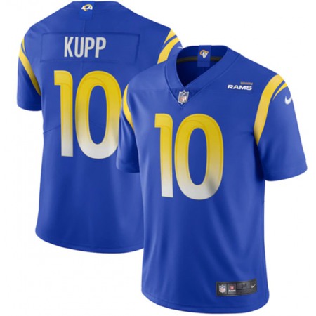 Men's Los Angeles Rams #10 Cooper Kupp 2020 Royal Vapor Limited Stitched Jersey