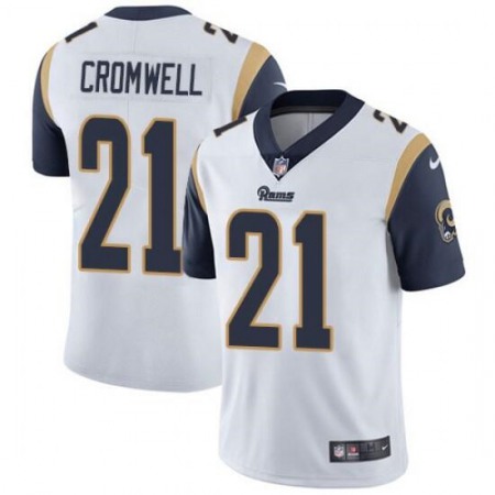 Men's Los Angeles Rams #21 Nolan Cromwell White Vapor Untouchable Limited Stitched Jersey
