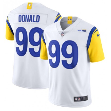 Men's Los Angeles Rams #99 Aaron Donald 2021 White Vapor Untouchable Limited Alternate Stitched Jersey