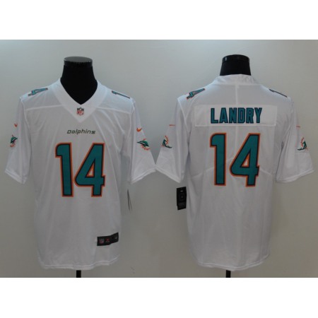 Men's Miami Dolphins #14 Jarvis Landry White Vapor Untouchable Player Limited Jersey