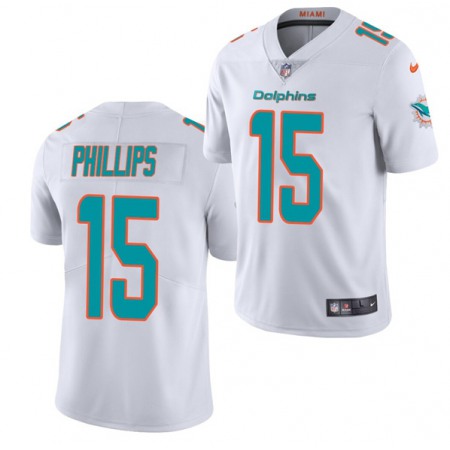 Men's Miami Dolphins #15 Jaelan Phillips White 2021 Vapor Untouchable Limited Stitched NFL Jersey