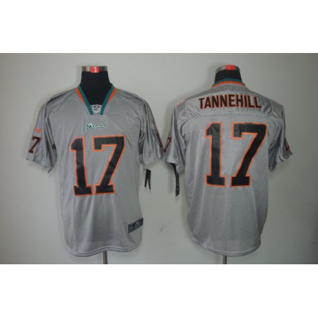 Men's Miami Dolphins #17 Ryan Tannehill Gray Limited Stitched NFL Jersey