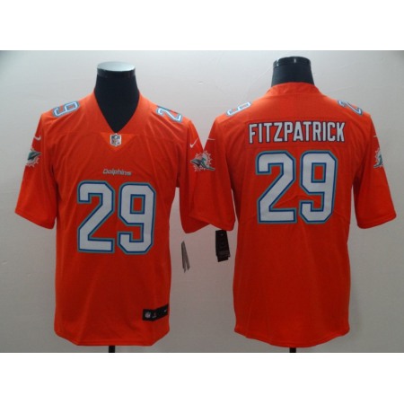 Men's Miami Dolphins #29 Minkah Fitzpatrick Orange Vapor Untouchable NFL Limited Stitched Jersey