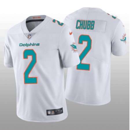 Men's Miami Dolphins #2 Bradley Chubb 2022 White Vapor Untouchable Limited Stitched Jersey