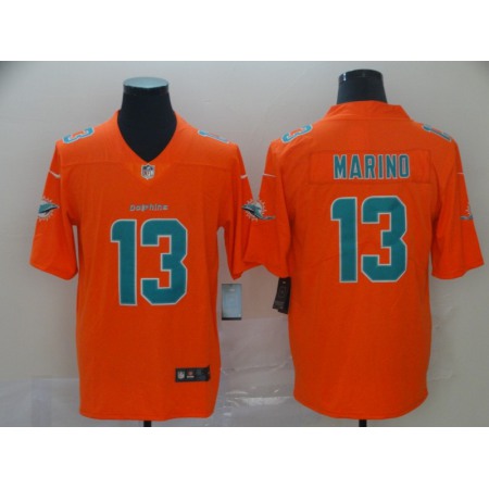 Men's Miami Dolphins #13 Dan Marino Orange Inverted Legend Stitched NFL Jersey