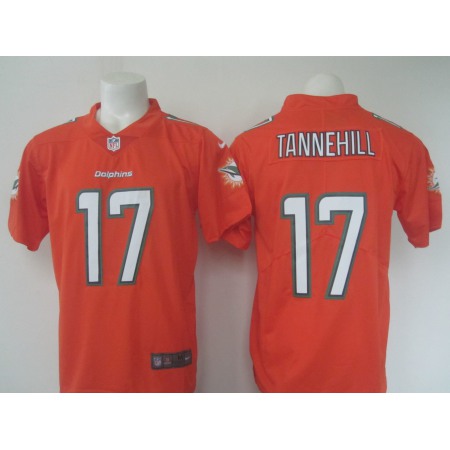 Men's Nike Dolphins #17 Ryan Tannehill Orange Limited Rush Stitched NFL Jersey