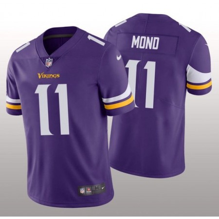 Men's Minnesota Vikings #11 Kellen Mond Purple 2021 Vapor Untouchable Limited Stitched Jersey