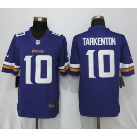 Nike Vikings #10 Fran Tarkenton Purple Team Color Men's Stitched NFL Limited Jersey