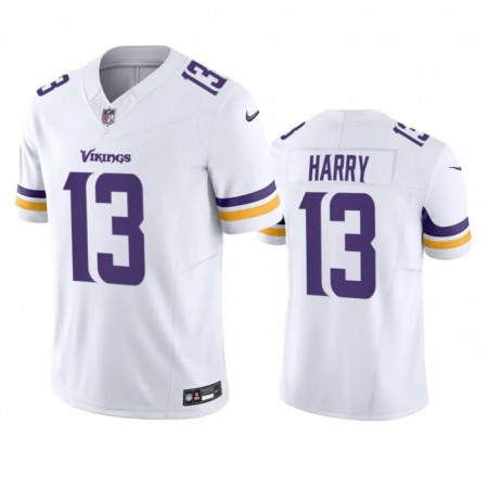 Men's Minnesota Vikings #13 N'Keal Harry White 2023 F.U.S.E. Vapor Untouchable Limited Stitched Jersey