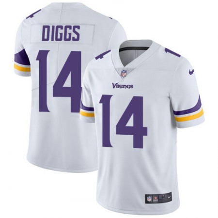 Men's Minnesota Vikings #14 Stefon Diggs White Vapor Untouchable Limited Stitched NFL Jersey