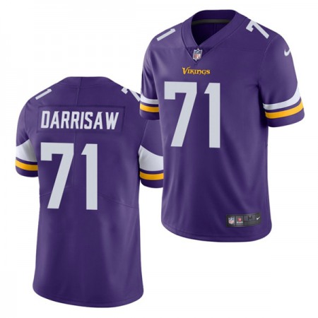 Men's Minnesota Vikings #71 Christian Darrisaw 2021 Purple Vapor Untouchable Limited Stitched Jersey
