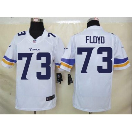 Nike Vikings #73 Sharrif Floyd White Men's Stitched NFL Limited Jersey