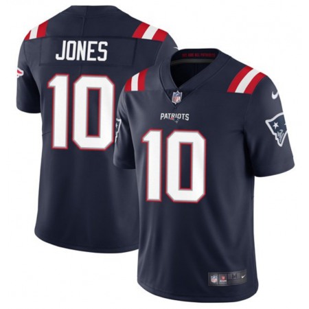 Men's New England Patriots #10 Mac Jones 2021 Navy Vapor Untouchable Limited Stitched NFL Jersey