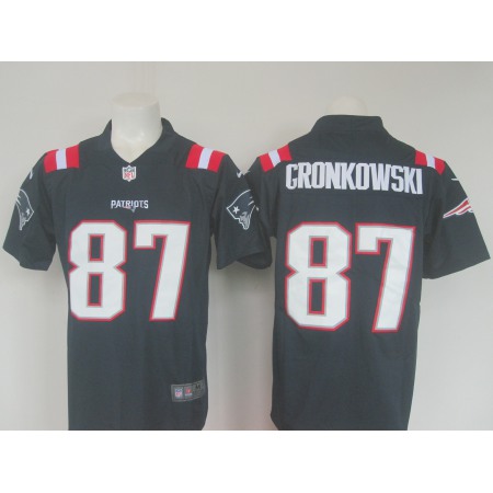 Men's Nike Patriots #87 Rob Gronkowski Navy Limited Rush Stitched NFL Jersey